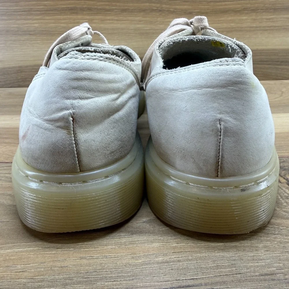 Dr Martens Dante Beige Nubuck Leather Mens 8 Casual Chunky Oxfords Womens 9‎